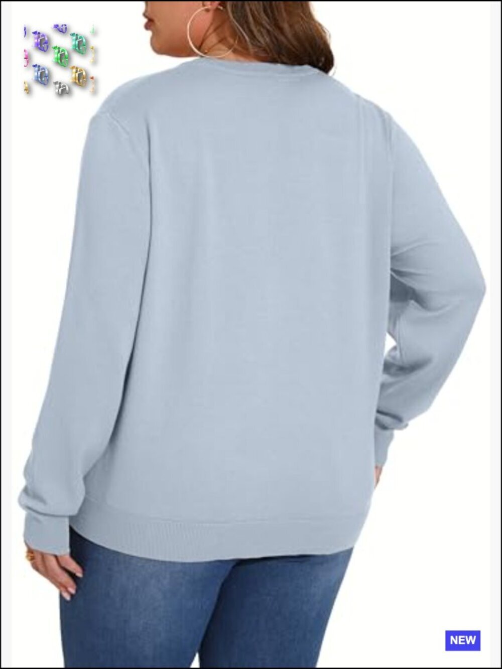 Lightweight Knit Cardigan Long Sleeve Crewneck Button Down Classic Chic - Picture 4 of 7